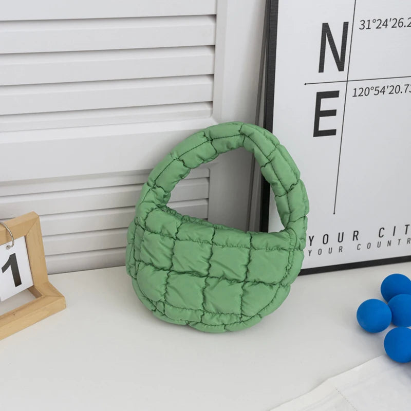 Mini Puffer Quilted Tote Bag