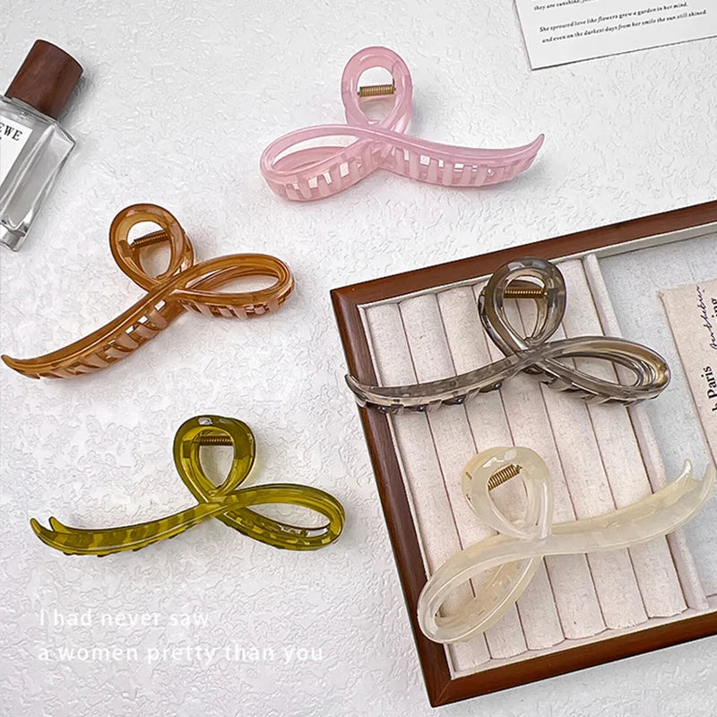 Elegant Jelly Color Hair Claw