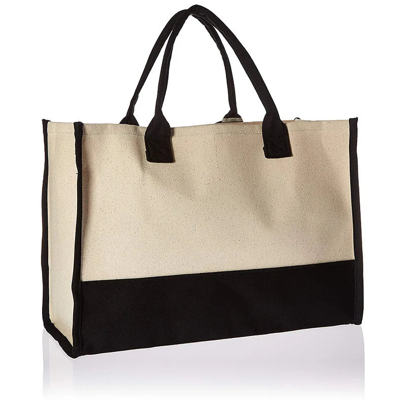 Letter Canvas Shoulder Bag