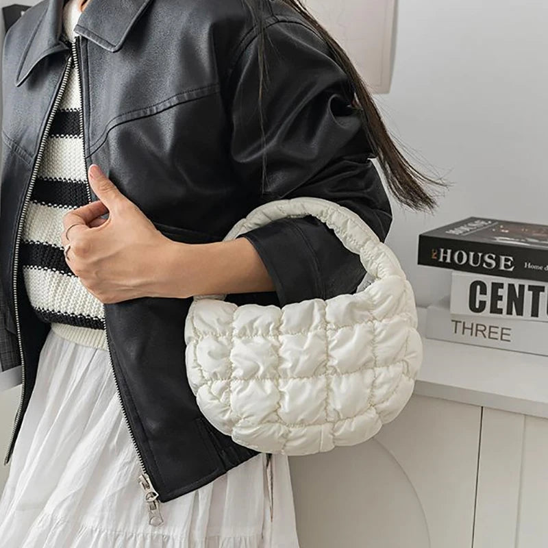 Mini Puffer Quilted Tote Bag