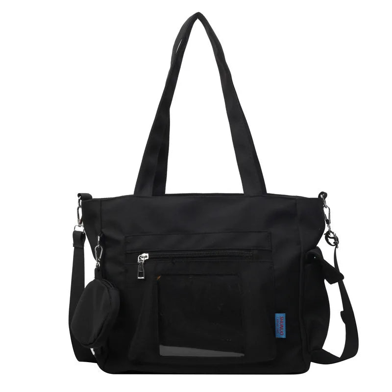 Trendy Big Canvas Shoulder bag