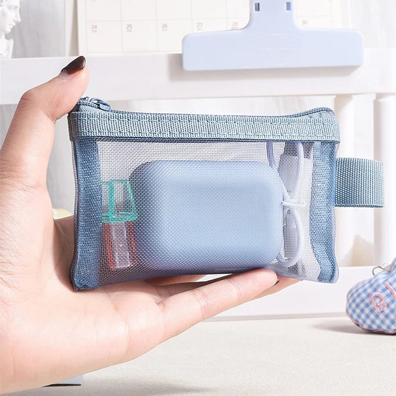 Pastel Mesh Small Pouch