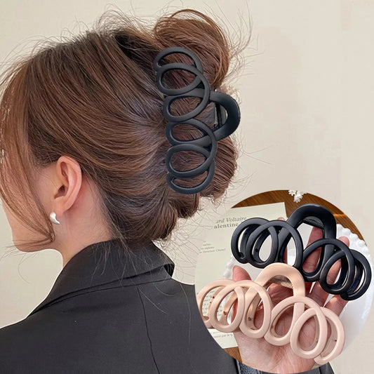 Frosted Hollow Hair Claw