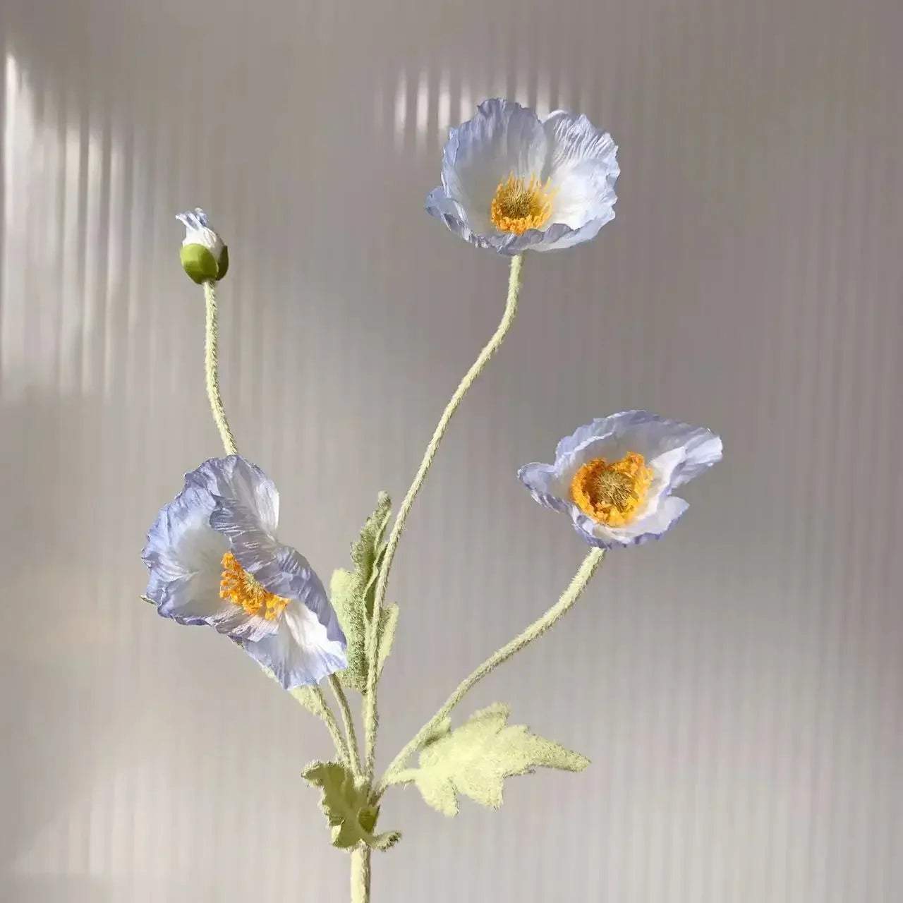 Paperpetals Artificial Silk Poppy Flowers – Long Stem Bouquet