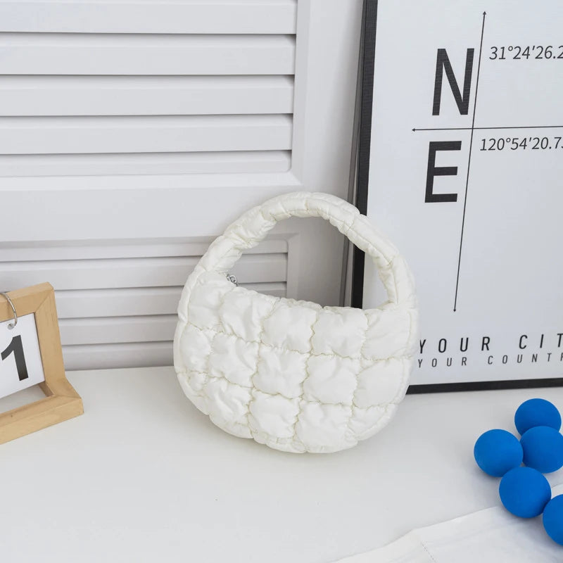 Mini Puffer Quilted Tote Bag