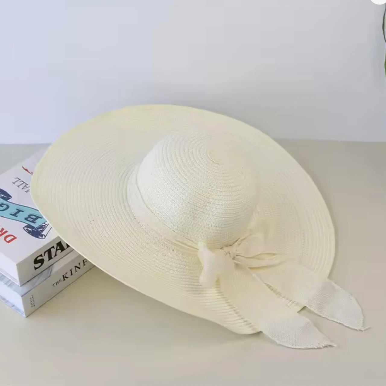 [Special Offer: Buy 2, Save More] Chic Bowknot Straw Hat – Women’s Wide Brim Floppy Sun Hat
