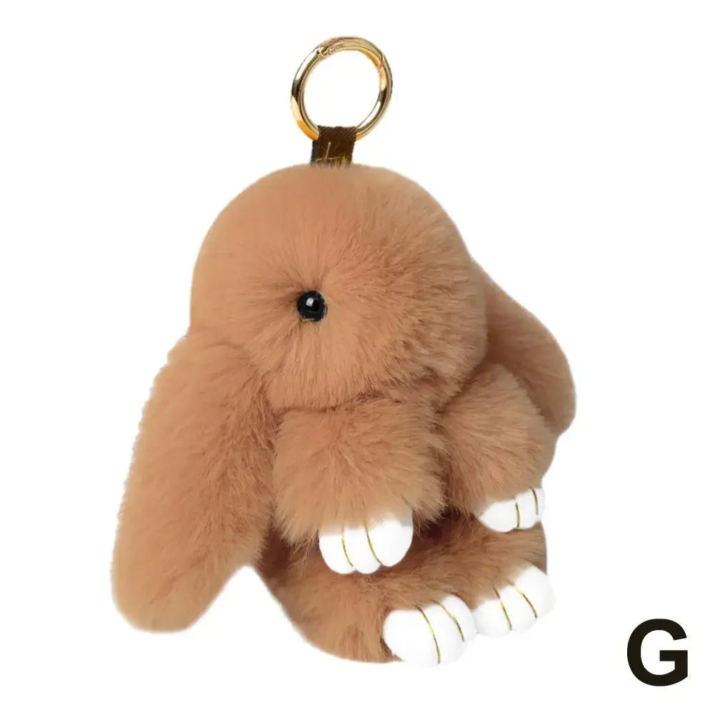Cute Plush Bunny Keychain