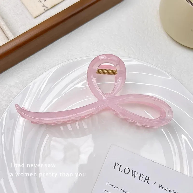 Elegant Jelly Color Hair Claw