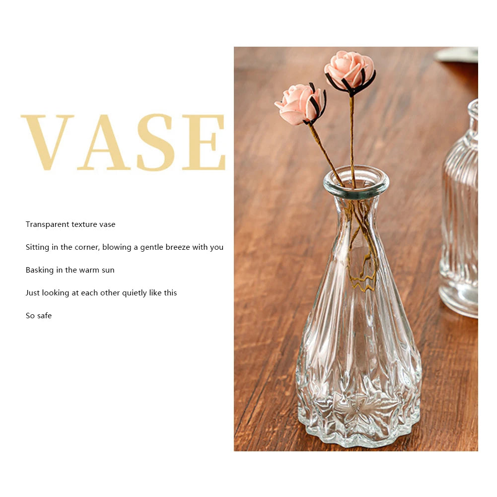 Vintage French Clear Glass Vase
