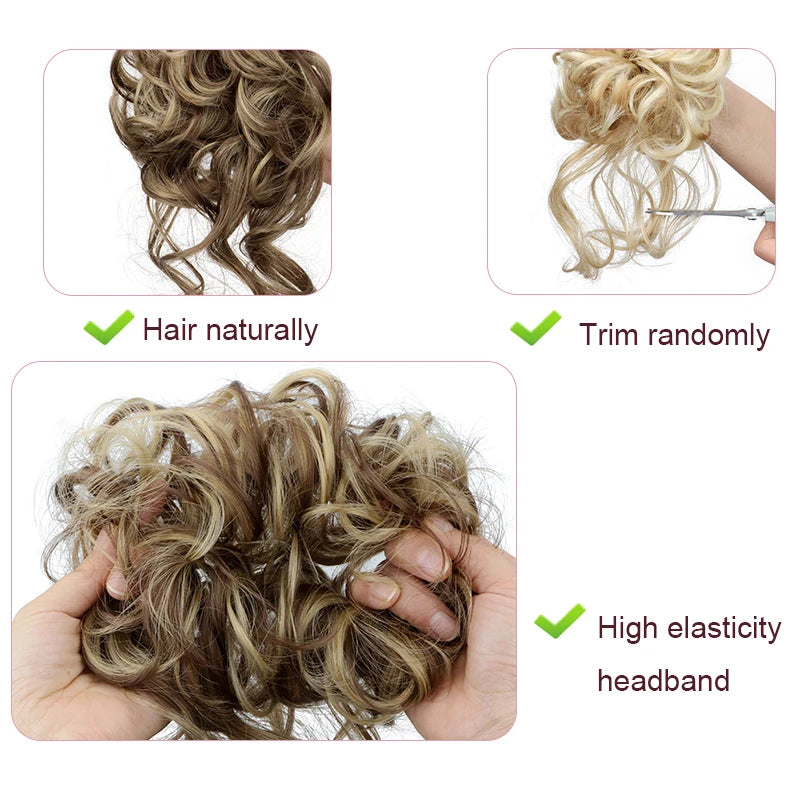 Synthetic Messy Hair Bun