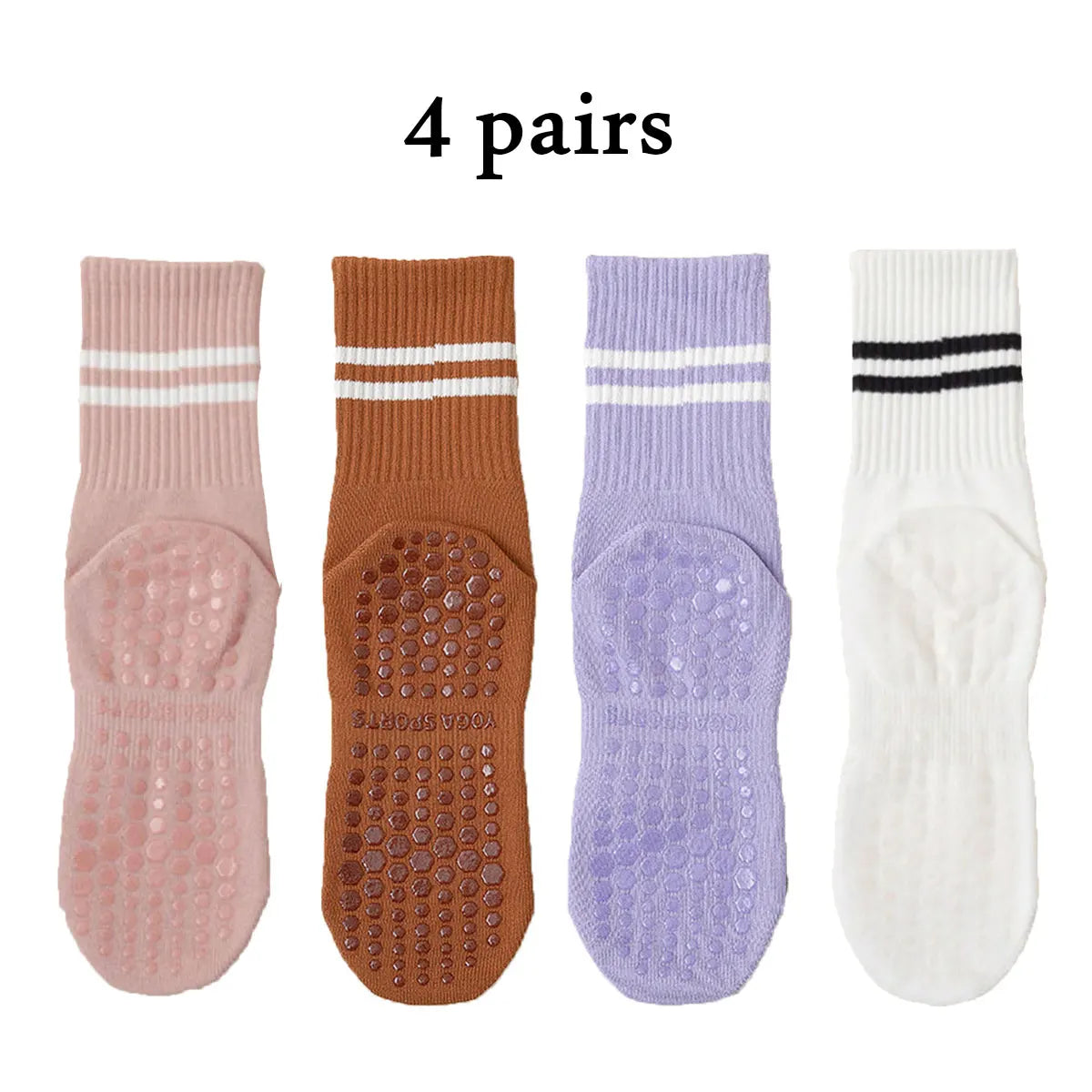 Pilates Yoga Socks with Grips