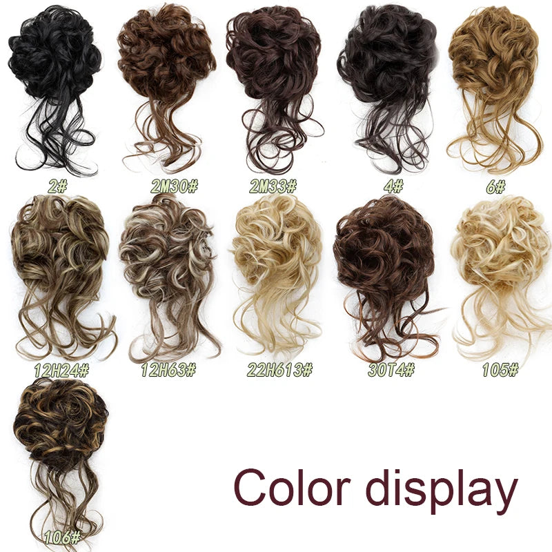Synthetic Messy Hair Bun