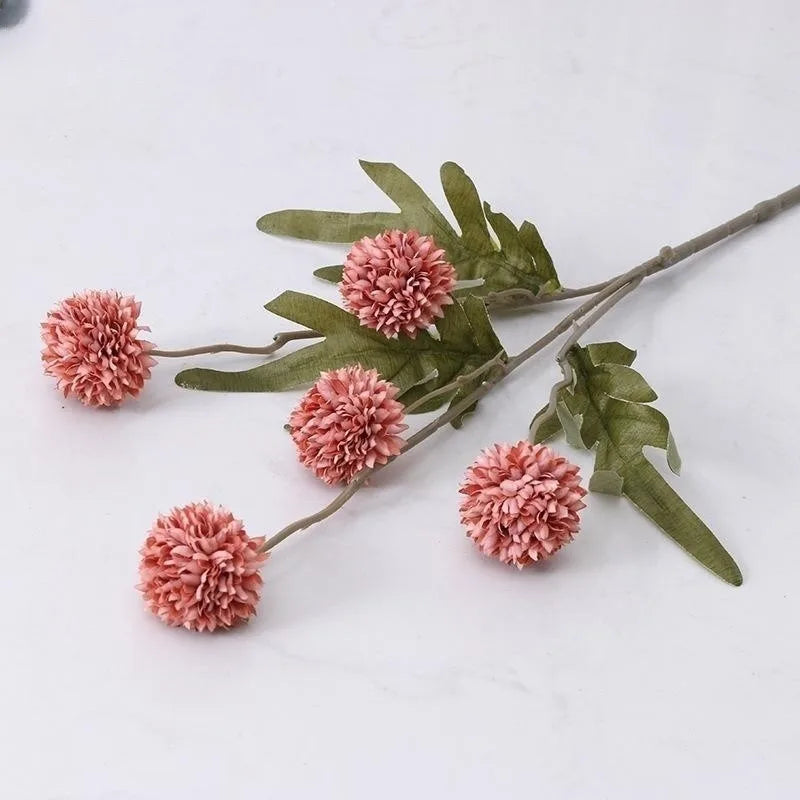 5 Heads Artificial Flower Bouquet Silk Dandelion
