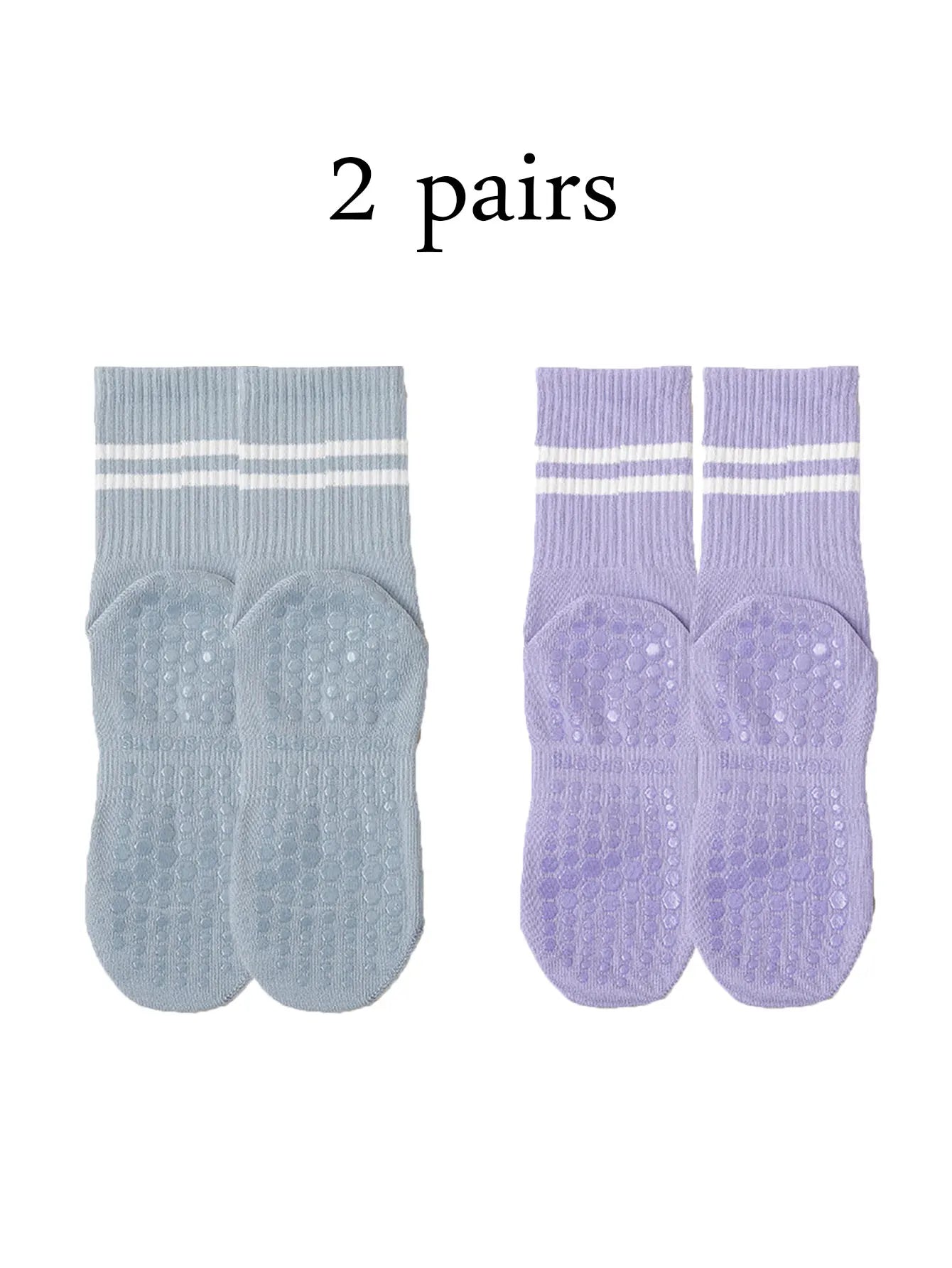 Pilates Yoga Socks with Grips