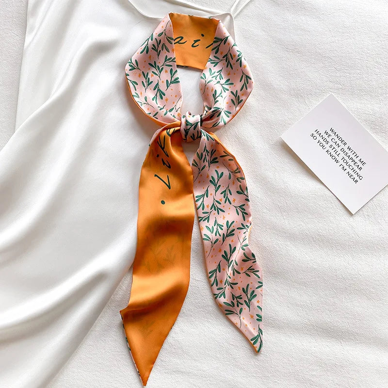 French Bow Tie Satin Scarf