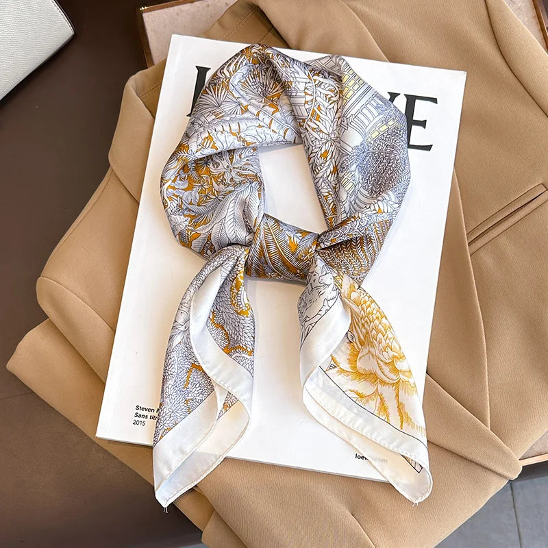 2025 New Printed Scarf Square Shawl