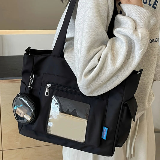 Trendy Big Canvas Shoulder bag