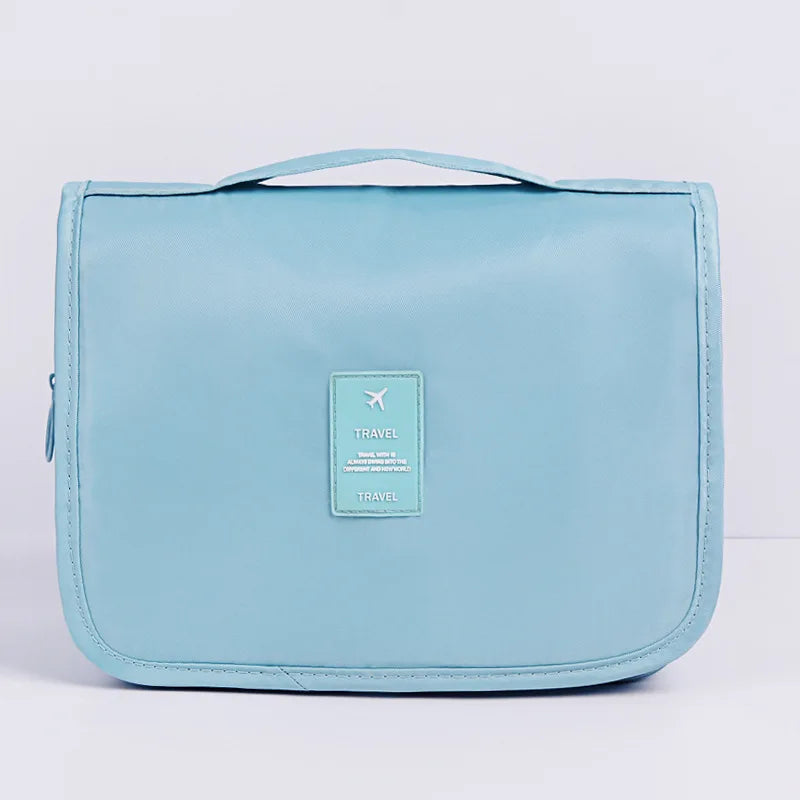 Travel-Friendly Waterproof Toiletry Pouch with Hook