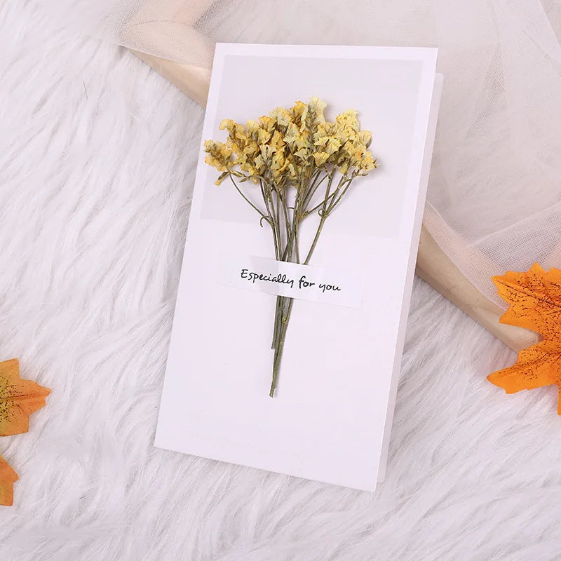 10pcs Star & Flower Greeting Cards – Thank You & Message Set