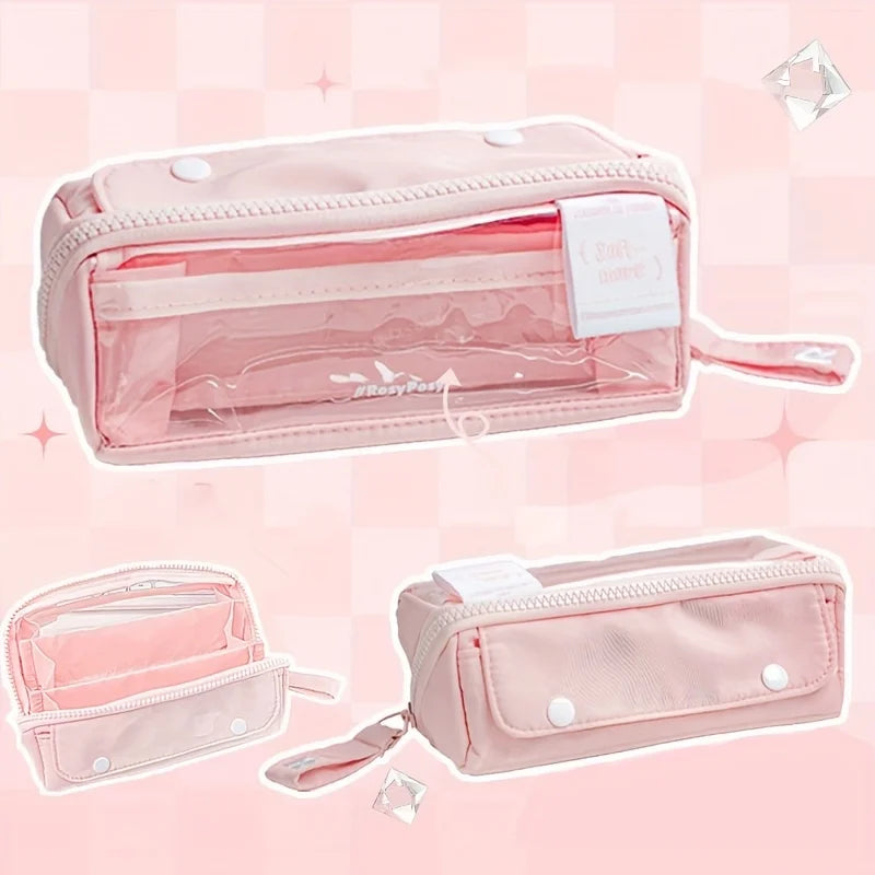 Pastel Clear View Pencil Case