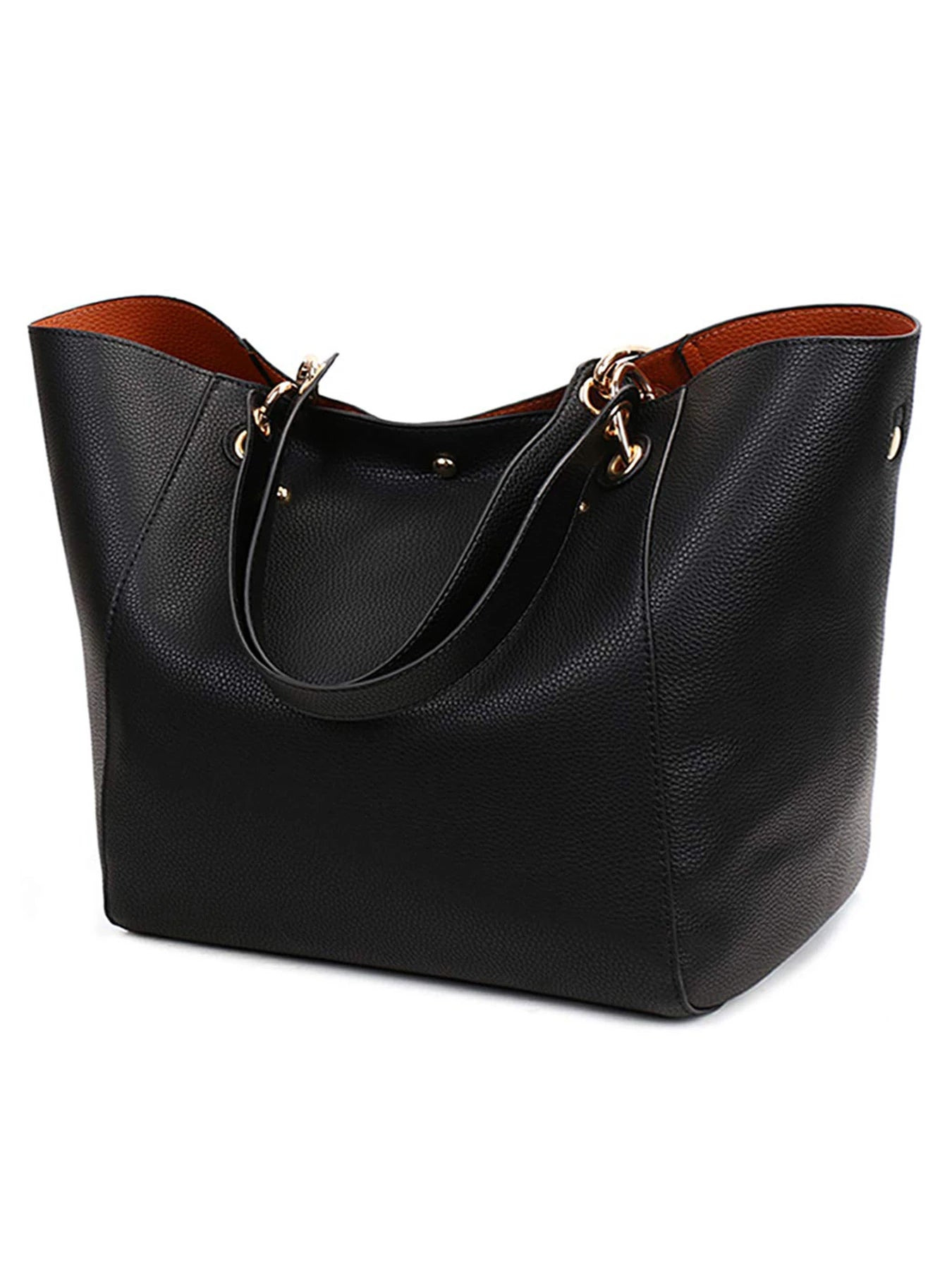 Elegant Large Tote Bag – PU Leather Waterproof Shoulder Bag for Women