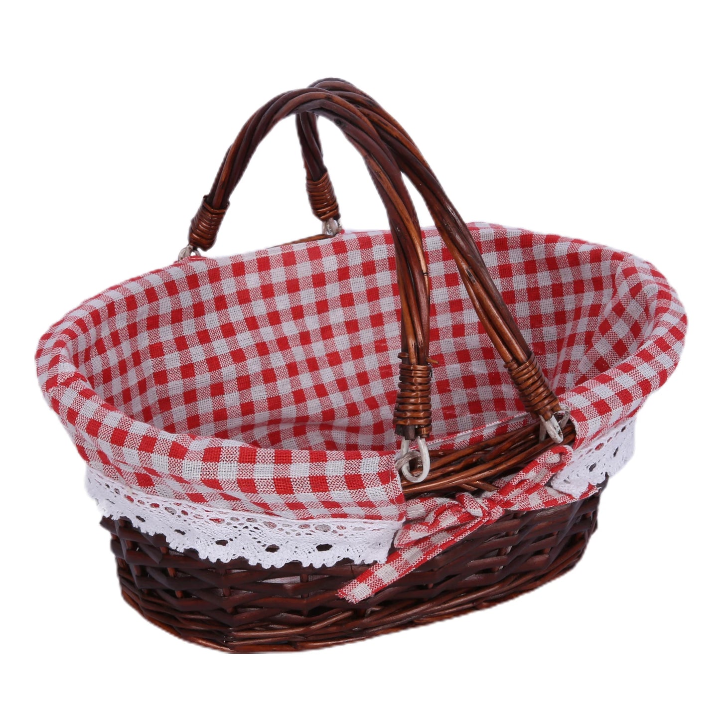New Handmade Wicker Picnic Basket