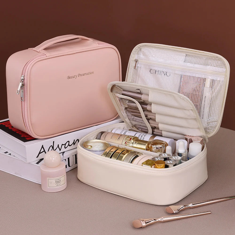 Women Travel Makeup Bag – Essential Cosmetic Organizer