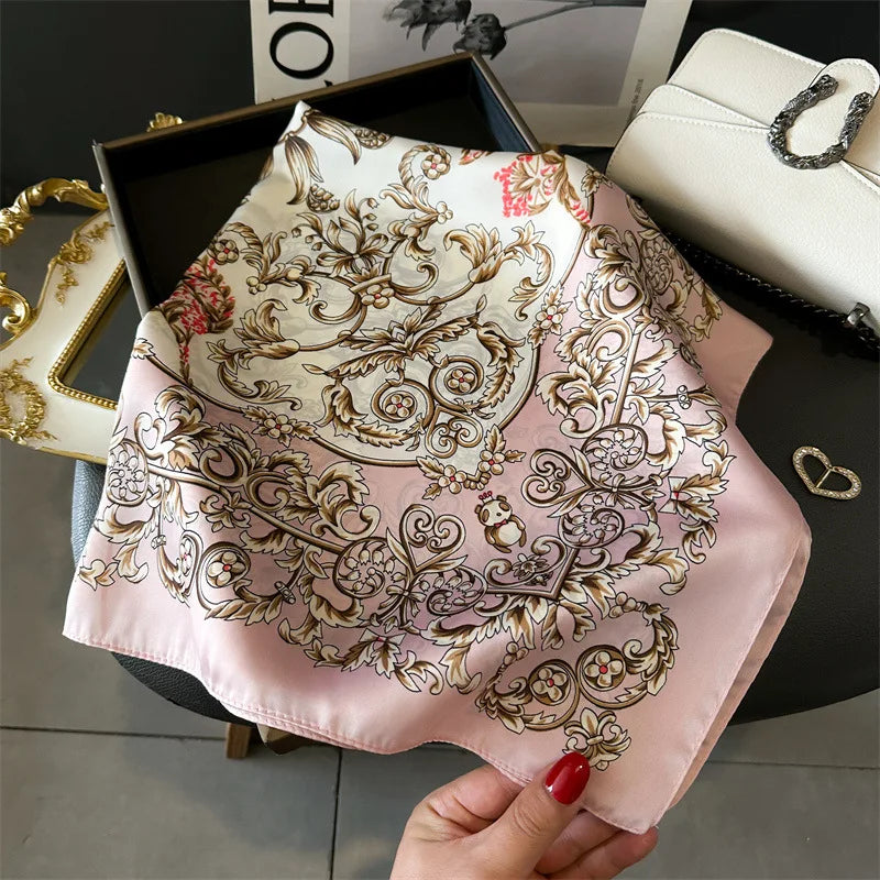 2025 New Printed Scarf Square Shawl