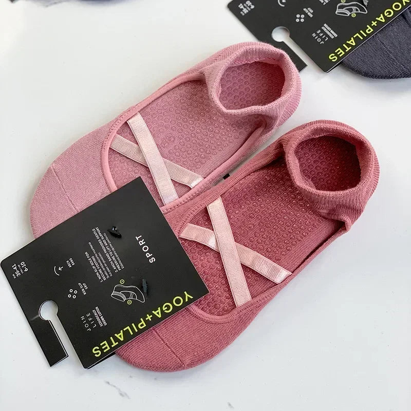 2 Pairs Cotton Yoga Socks