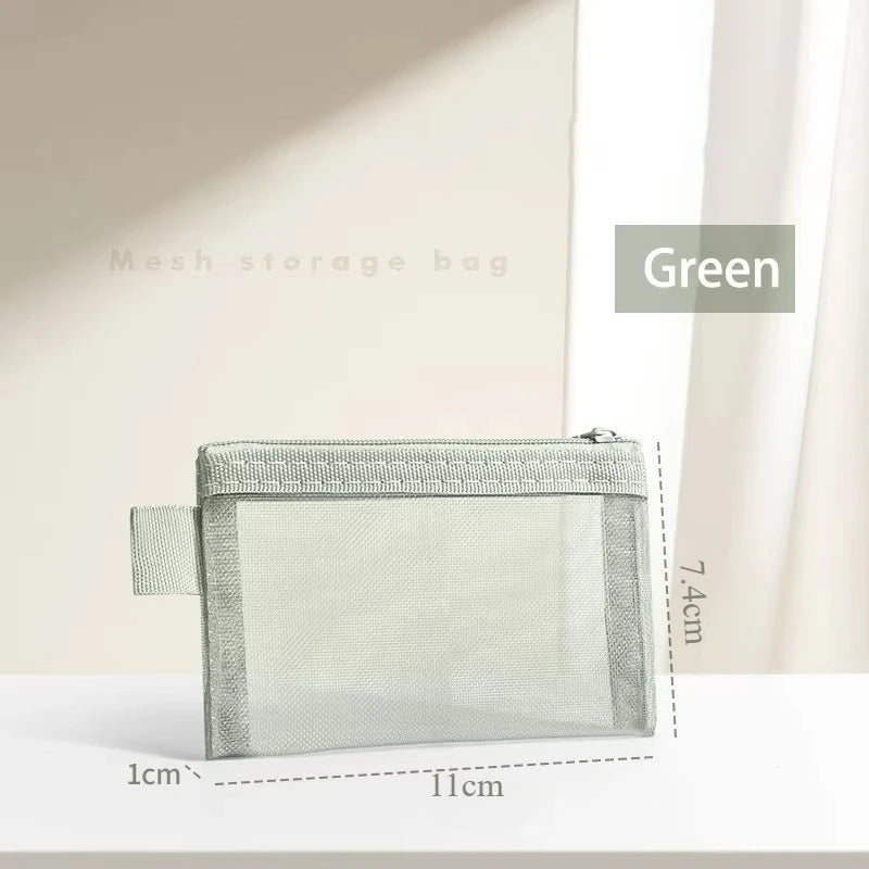 Pastel Mesh Small Pouch