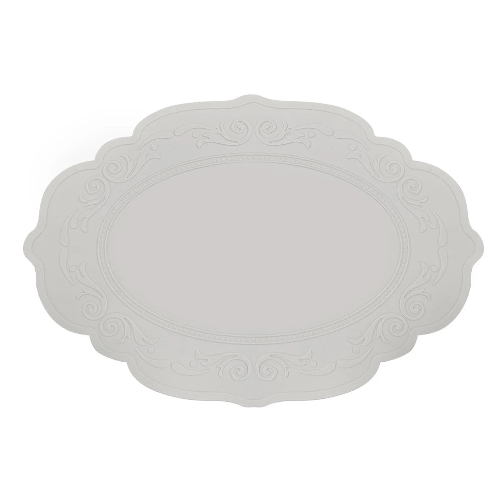 French Silicone Oval Placemat