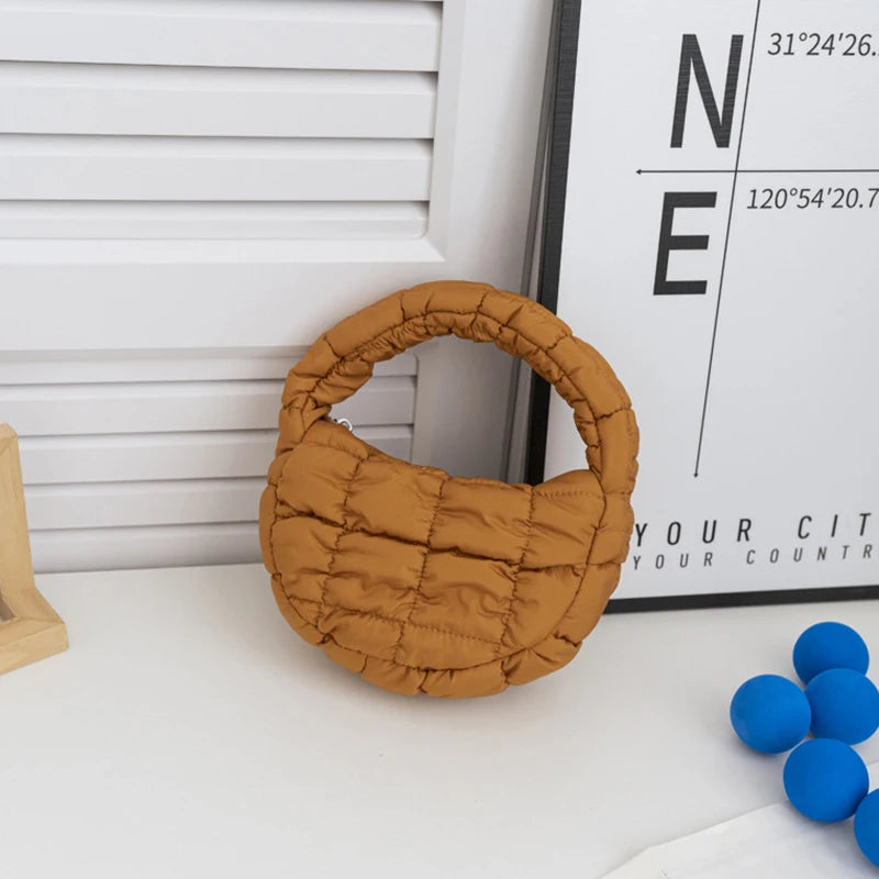 Mini Puffer Quilted Tote Bag