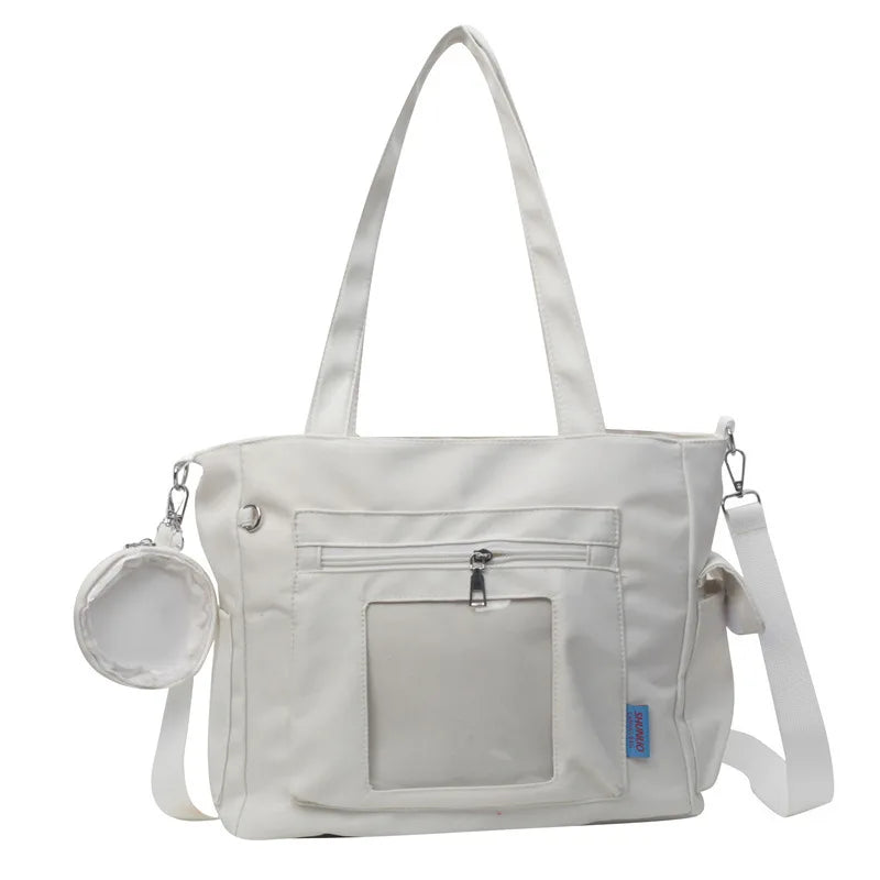 Trendy Big Canvas Shoulder bag