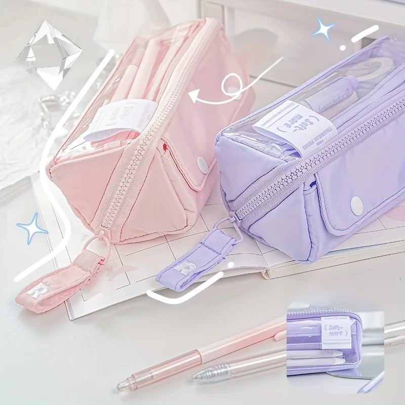 Pastel Clear View Pencil Case