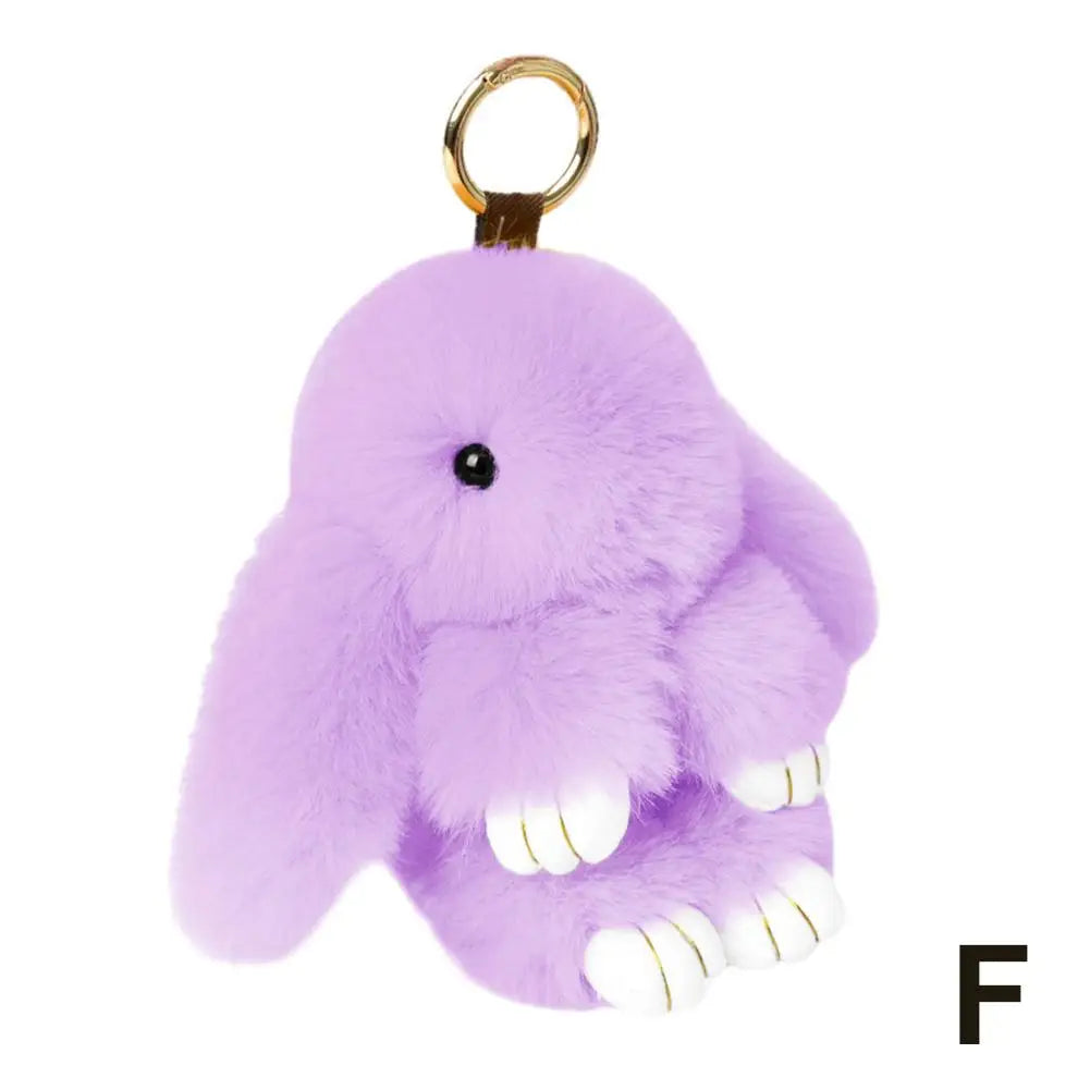 Cute Plush Bunny Keychain
