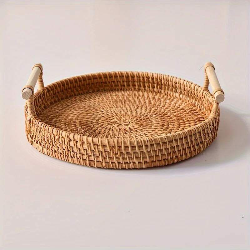 Handmade Wicker Serving Tray