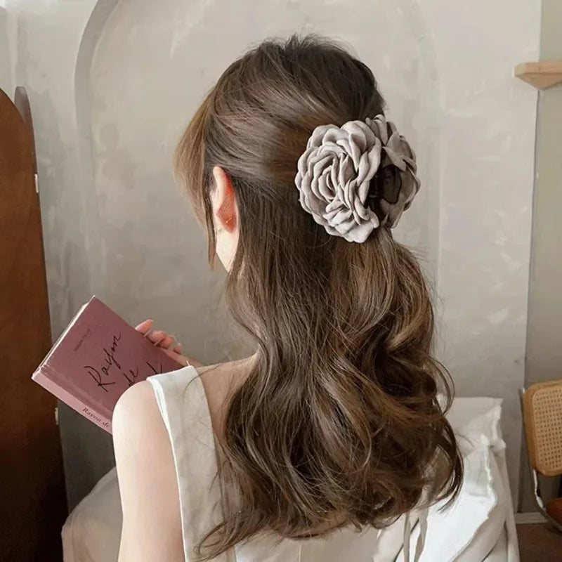 French Style Rose Hair Claw