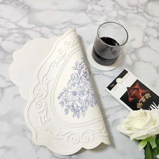 French Silicone Oval Placemat