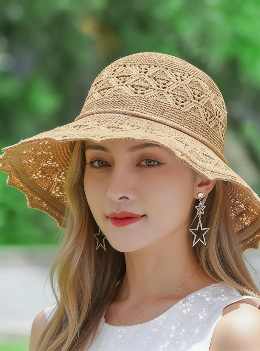 [Special Offer: Buy 2, Save More]Natural Linen Sun Hat – Soft Medium Brim Summer Beach Hat