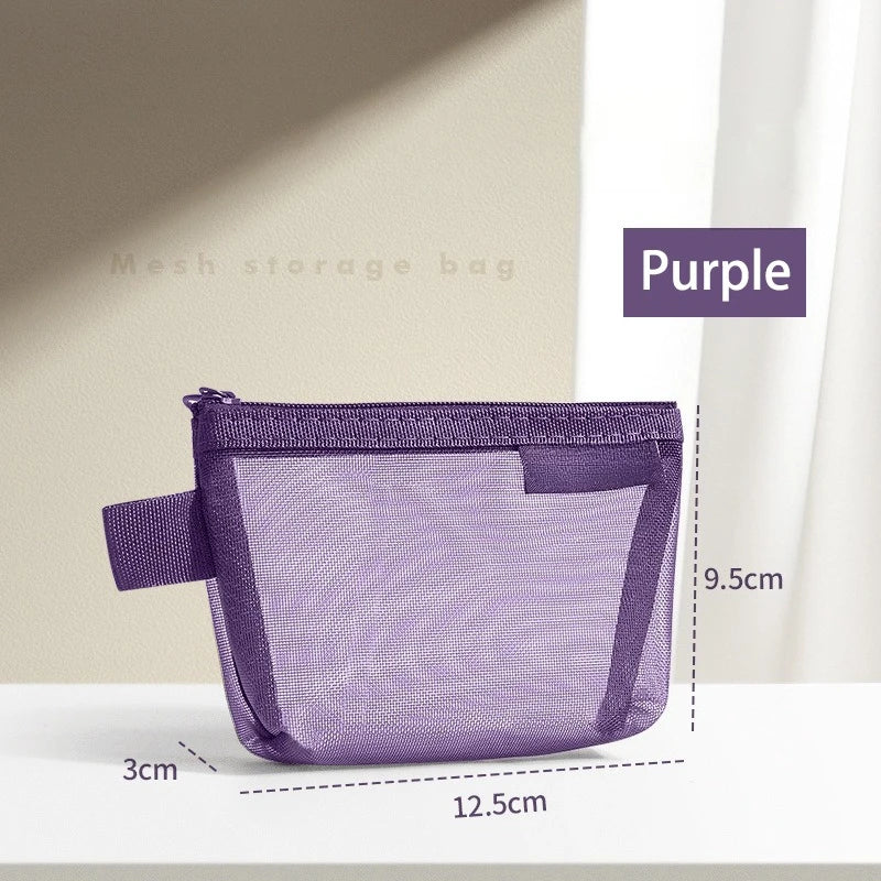 Pastel Mesh Small Pouch