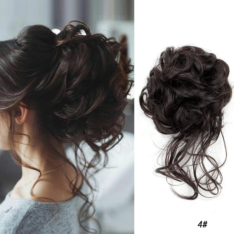 Synthetic Messy Hair Bun
