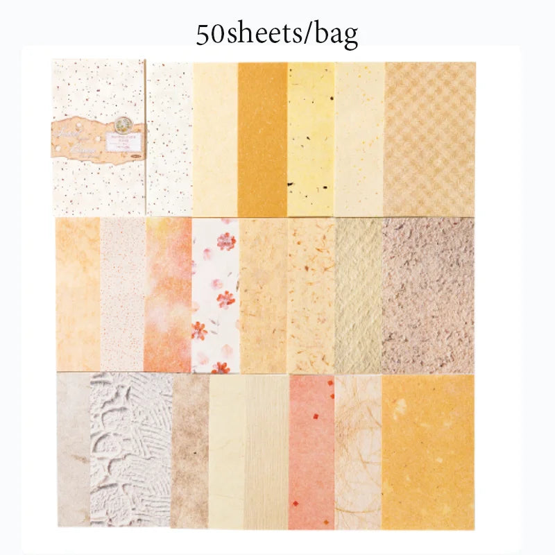 50 Pastel Texture Scrapbook Paper