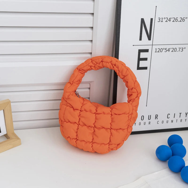 Mini Puffer Quilted Tote Bag