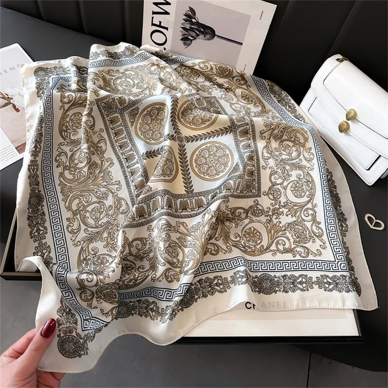 2025 New Printed Scarf Square Shawl