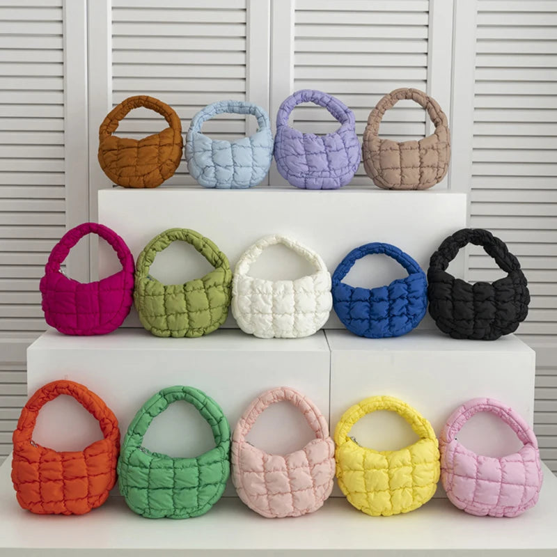 Mini Puffer Quilted Tote Bag