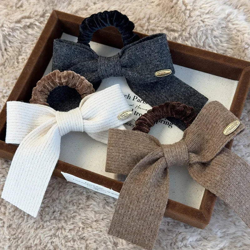 Retro Knitted Hairbow