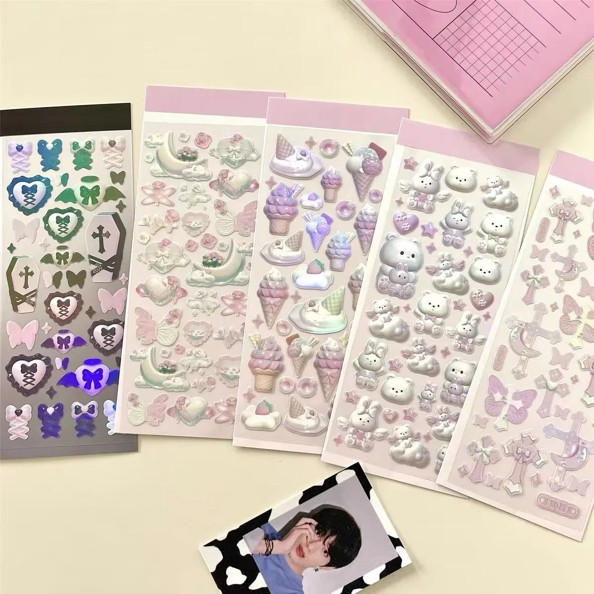 Bear Ribbon Decoration Sticker