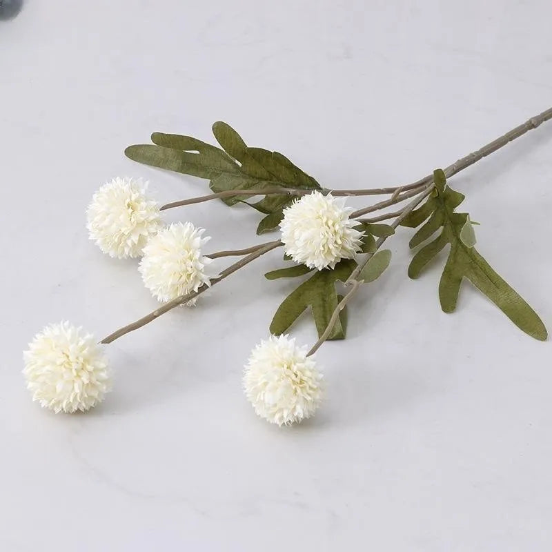 5 Heads Artificial Flower Bouquet Silk Dandelion