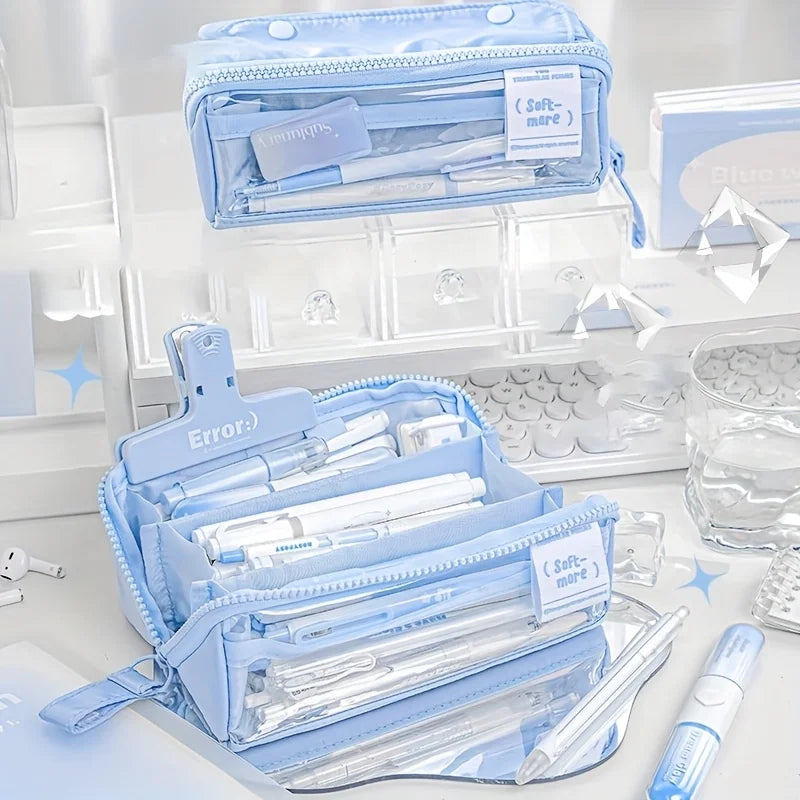 Pastel Clear View Pencil Case