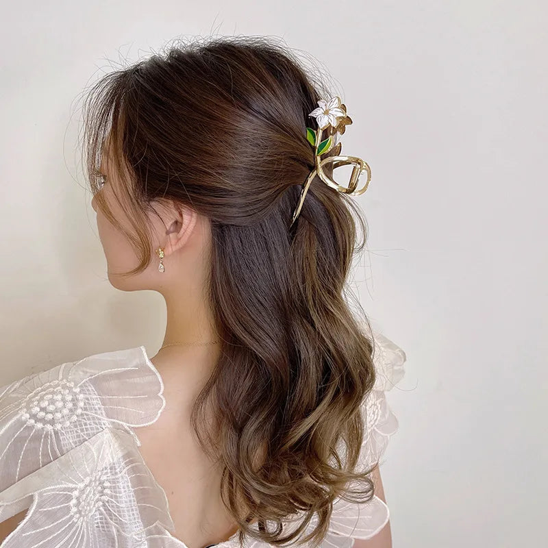 Blossom Metal Hair Clips